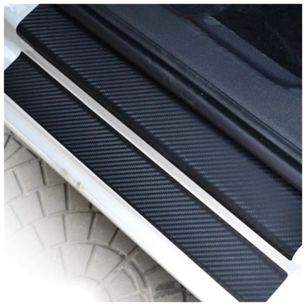 Защитные карбоновые накладки на пороги х4