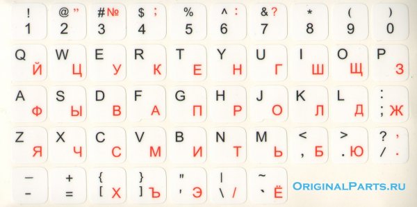 Русские буквы на клавиатуру