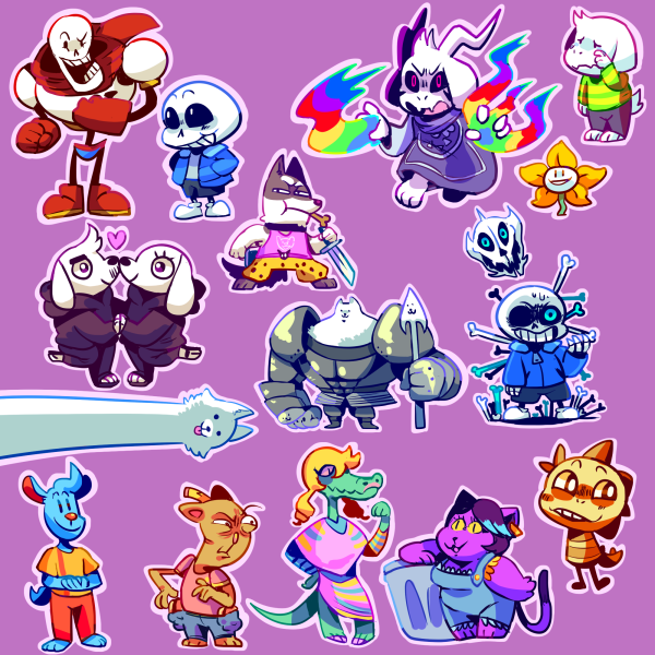 Стикеры Undertale