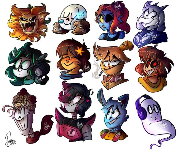 Стикеры по андертейл ау