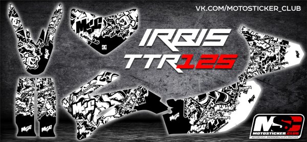 Наклейки на питбайк TTR 125