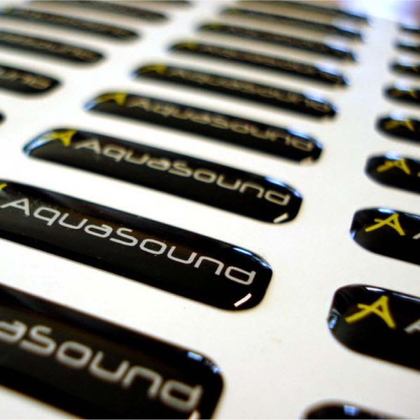 Square Resin Domed Label