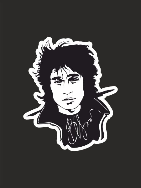 Виктор Цой наклейка