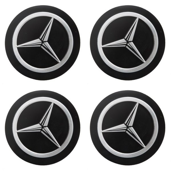 Наклейки на колпачки дисков Мерседес 70 мм