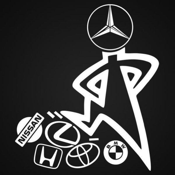 Наклейки на авто Мерседес