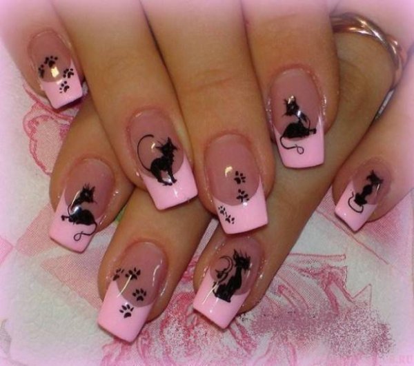 Маникюр френч геометрия