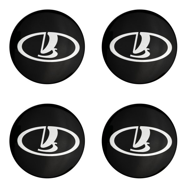 Наклейки на диски Nissan 56 мм сфера Silver