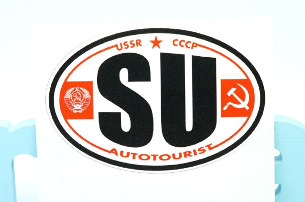 Наклейка su на авто