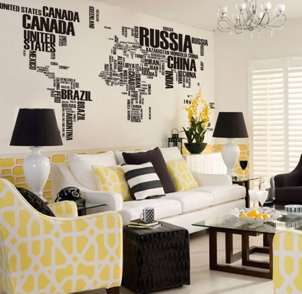 Рисунки на черной стене