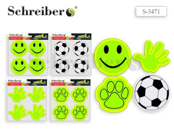 Наклейки световозвращающие 4шт