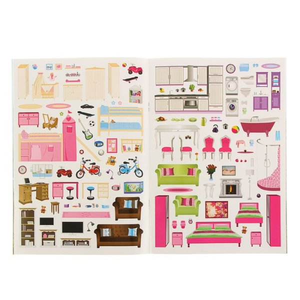 Наклейки для кукольной мебели