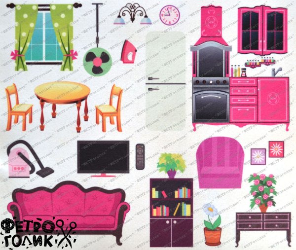 Мебель для бумажных кукол