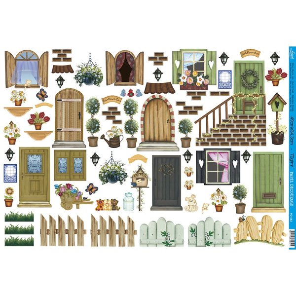 Двери для кукольного домика распечатка