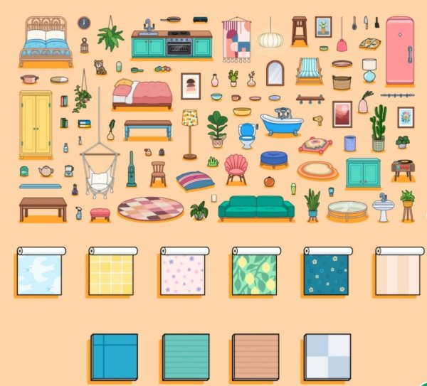 Мебель и предметы для обустройства