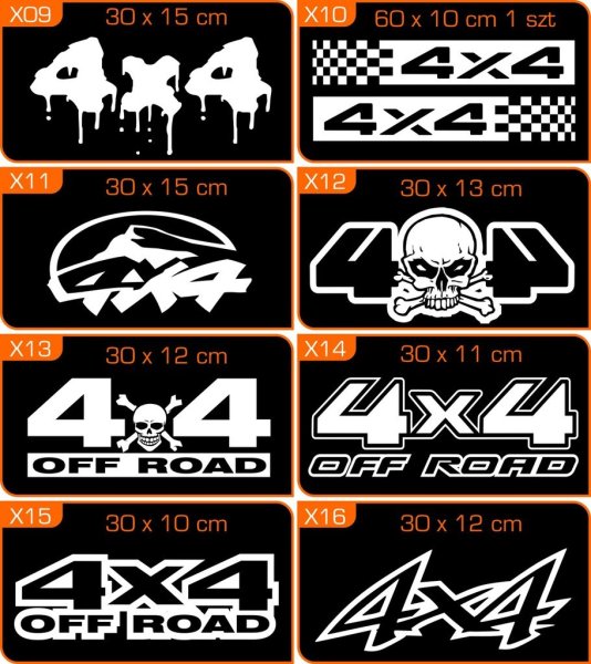 4х4 наклейка