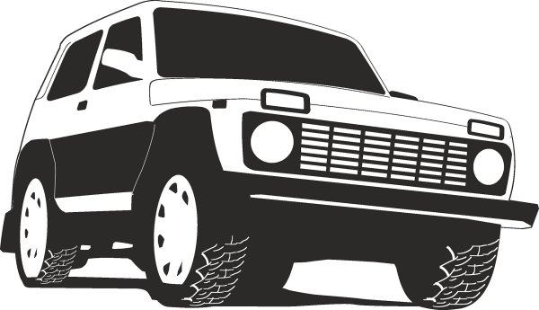 Нива 4х4 вектор оффроуд