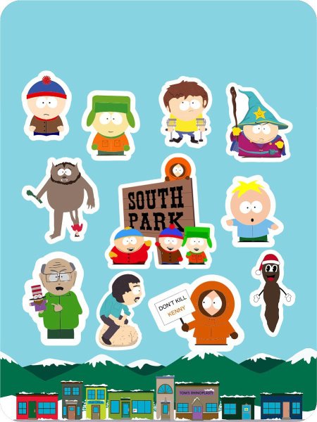 Наклейки South Park