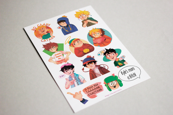 Саус парк рисунок героев