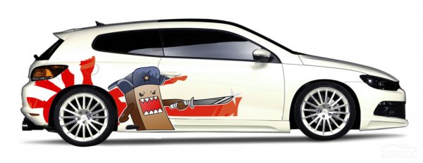 Макет винила на авто