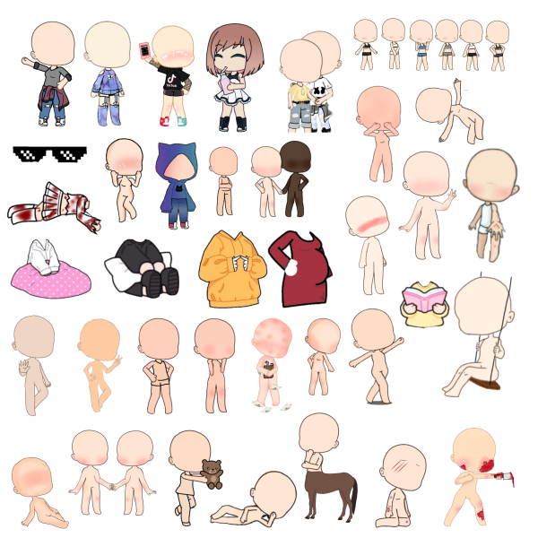 Манекен тела гача лайф