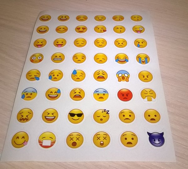 Смайлики наклейки для детей