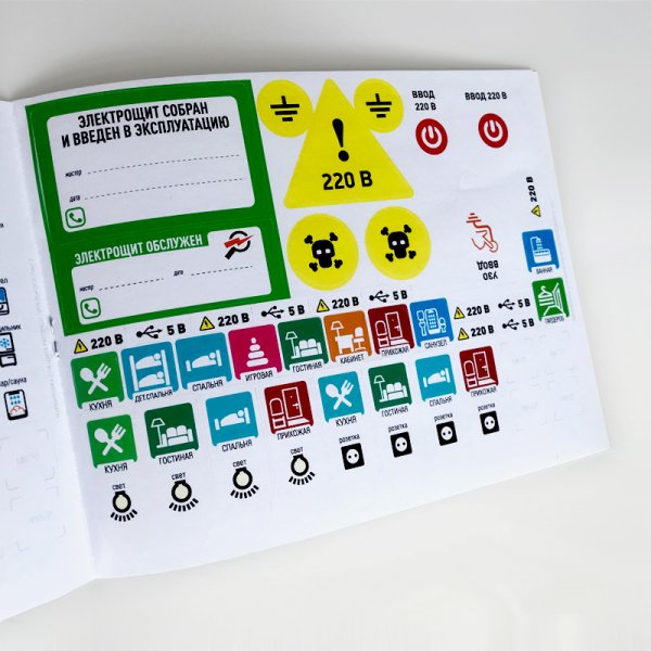 Маркировка ABB В распределительный щит