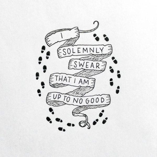 Надпись в стиле Гарри Поттера