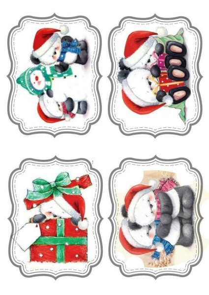 Бирки новогодние