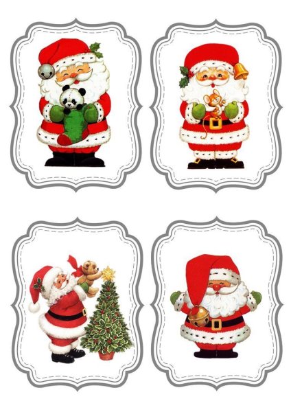 Новогодние этикетки для подарков