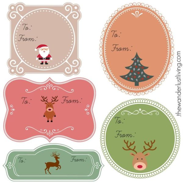 Новогодние Стикеры на подарки