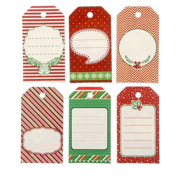 Бирки на подарки новогодние