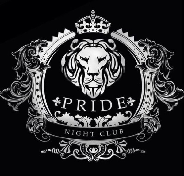 Наклейка Прайд на черном фоне