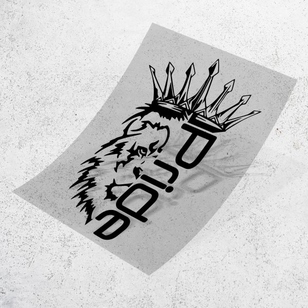 Лев наклейка на авто