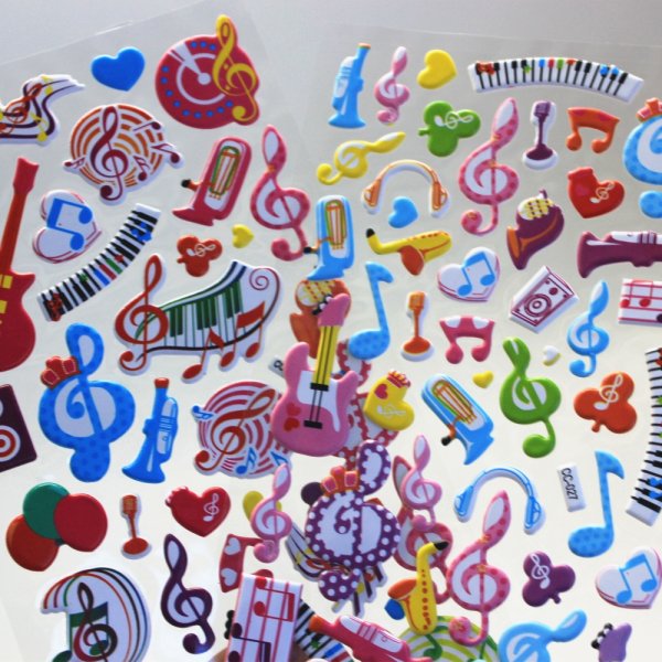Музыкальные наклейки для детей