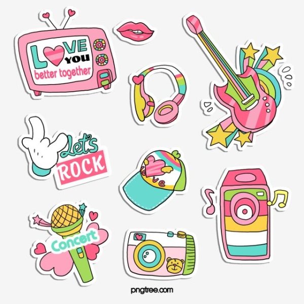 Наклейки музыка