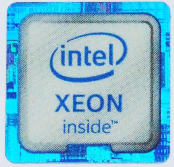 Логотип наклейки Intel Xeon v3