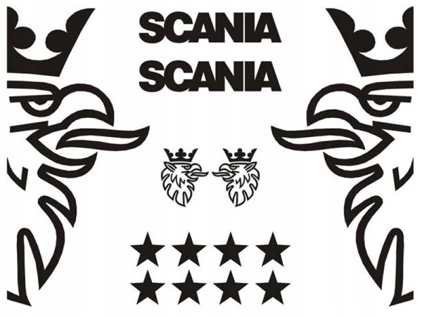 Скания наклейки на стекла