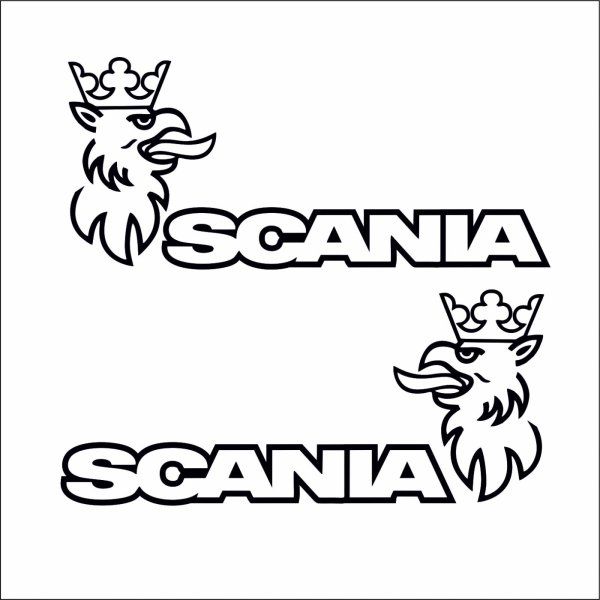 Наклейки на Сканию