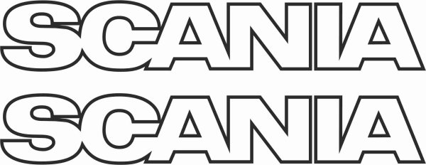 Наклейки на стекла Scania