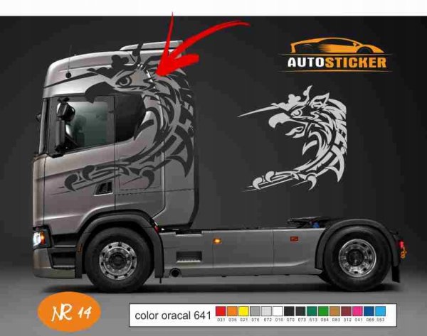 Наклейки Скания r420 на кабину