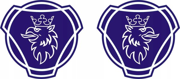 Наклейка логотип Скания