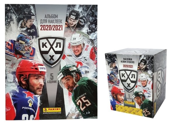Бокс наклеек Panini КХЛ 2020 2021