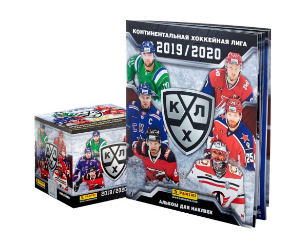 Бокс с наклейками Panini КХЛ 2019-2020
