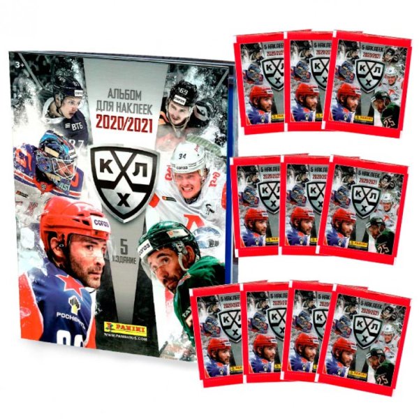 Panini КХЛ сезон 11 2018/19 набор из 5 пакетиков наклеек