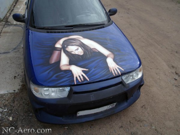 Аэрография девушки