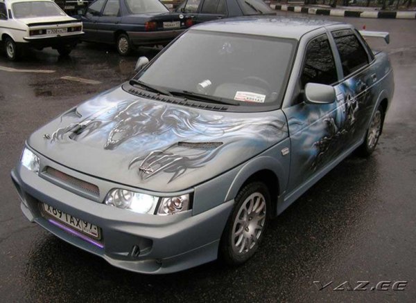Аэрография на ВАЗ 2110