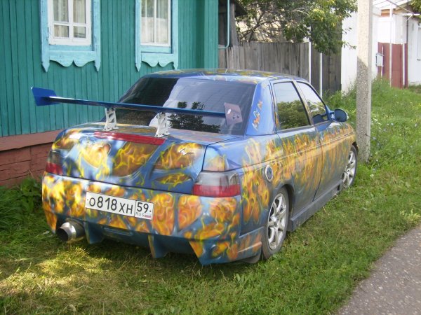 Аэрография на ВАЗ 2110