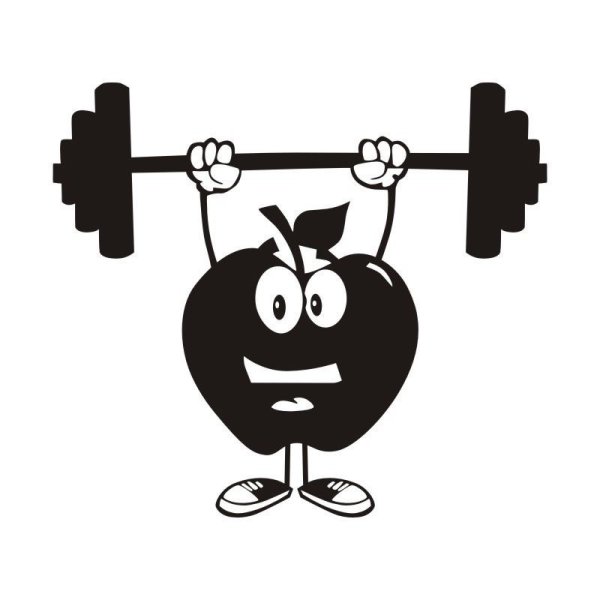 Наклейки гантели