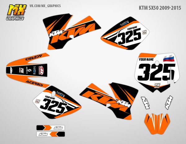 Комплект наклеек KTM SXF 2022