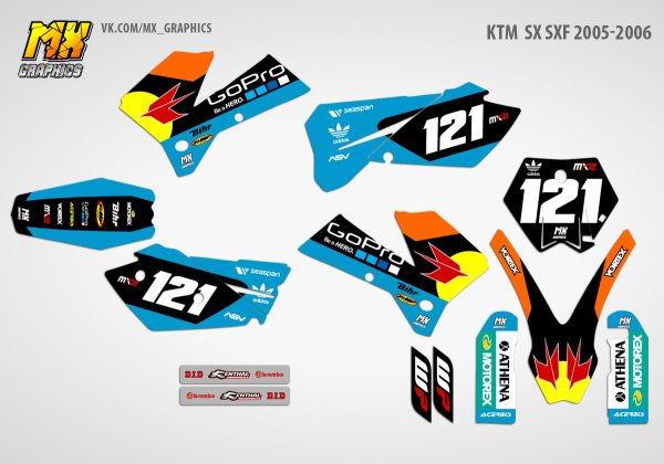 KTM EXC 2014 наклейки